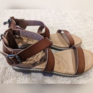 New Blowfish Brown strappy Sandals, Size 8
